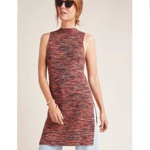Anthropologie Multicolor Space-Dye Sleeveless Tunic